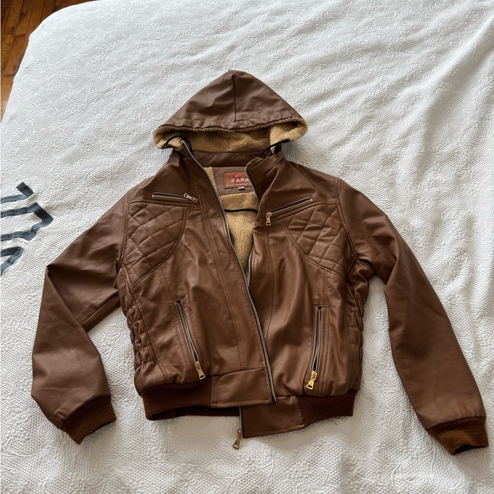 Brown Hooded Jacket